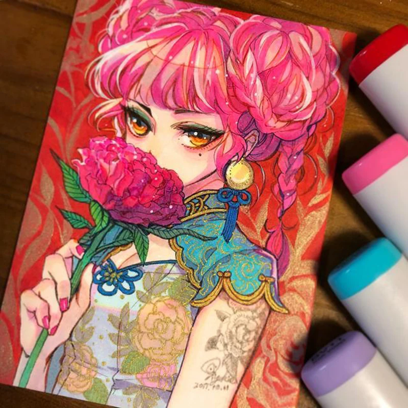 TOUCHNEW 168 Цвета Art Маркеры Ручка для рисования на спиртовой основе Manga рисунок