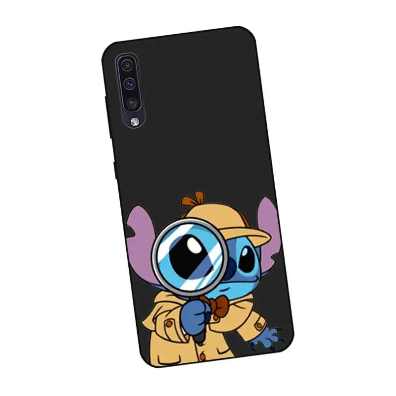 P213 стежка Magic черный силиконовый чехол для samsung Galaxy A6 A7 A8 A9 A10 A30 A40 A50 A60 A70 A80 A90 5G A20E