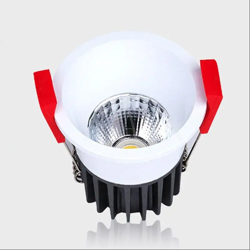 Super Bright Recessed LED Downlight COB 5W 7W Dimmable CREE Spot Light Decoration Ceiling Lamp AC85-265V Free Shipping | Освещение