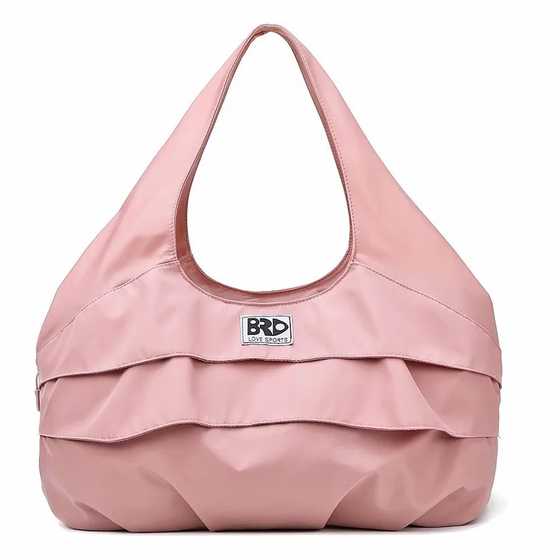 Pink Женская нейлоновая сумка через плечо, многофункциональная, водонепроницаемая, большая емкость, плиссированная, Bolsa Feminina, роскошные сумки, женские сумки, дизайнерская сумка - Цвет: Pink