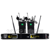 uhf wireless lavalier microphone system with 4 beltpack transmitter 4 laval mic 4 antenna for dj ktv stage