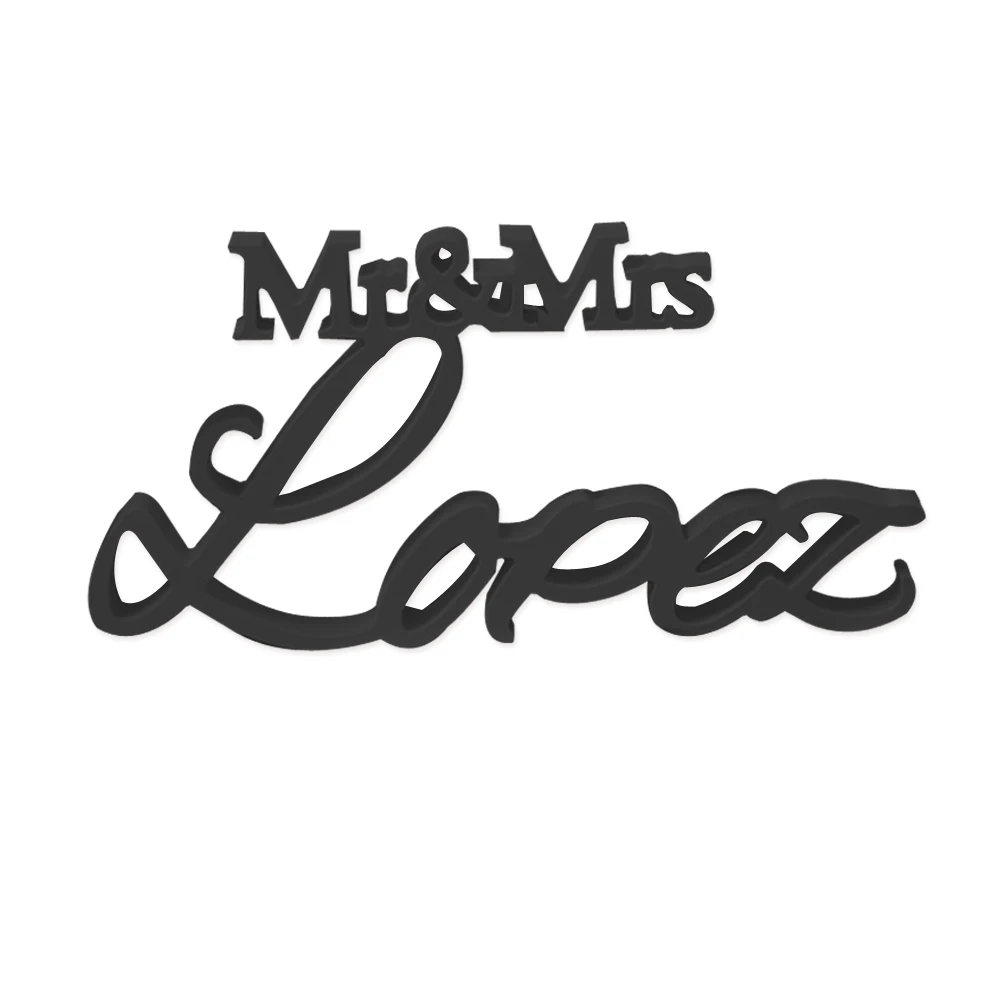 Свадебное украшение персональный свадебный знак семья Mr & Mrs фамилия рождественские украшения для