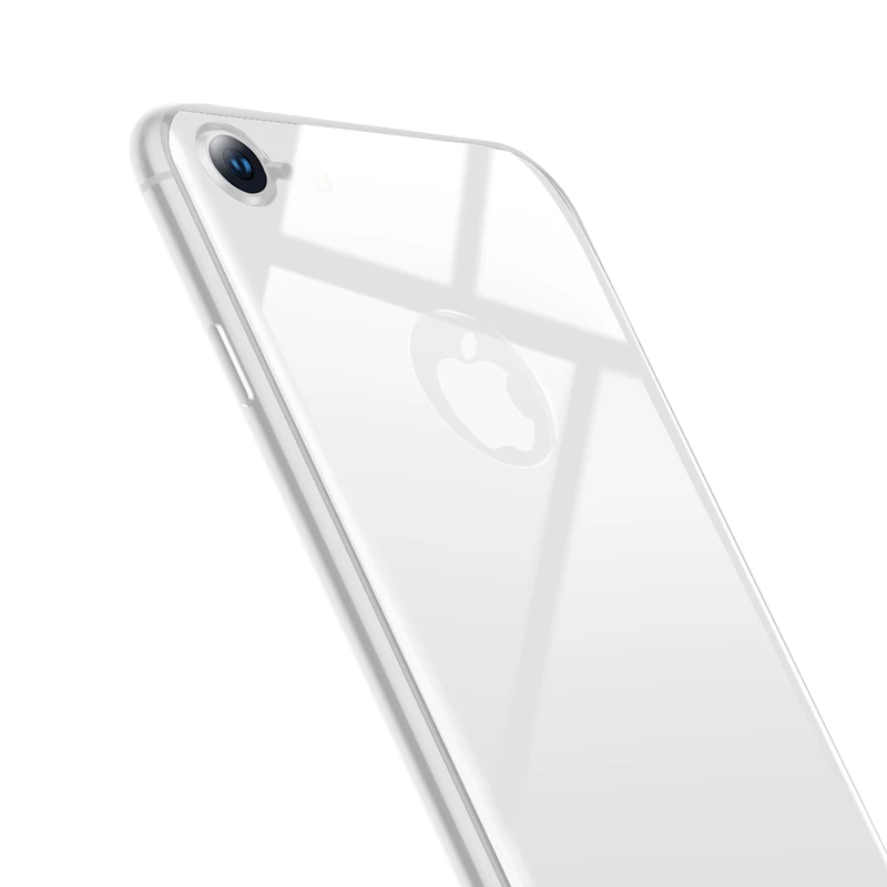 Защитная пленка из закаленного стекла Baseus 4D для iPhone 7 8, ультратонкая защитная пленка на весь экран, закаленное стекло для iPhone 7 8 Plus, задняя пленка - Цвет: Silver