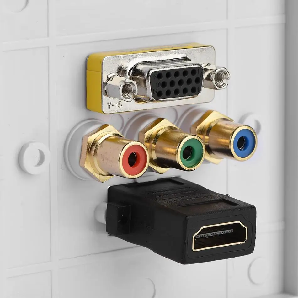 HDMI VGA 3RCA Композитная Панель Threeinone интегрированная мультимедийная настенная панель разъем для аудио-видео настенная панель