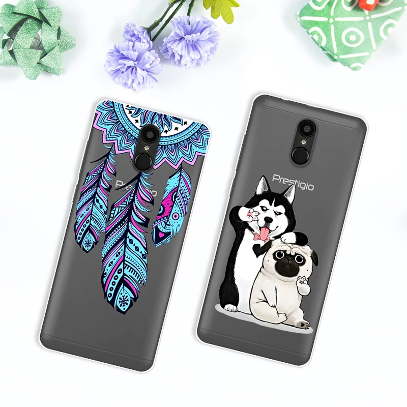 Case For Prestigio Muze E7 Lte 5.5 Transparent Printing Drawing Silicone Phone Cover PSP7512DUO |
