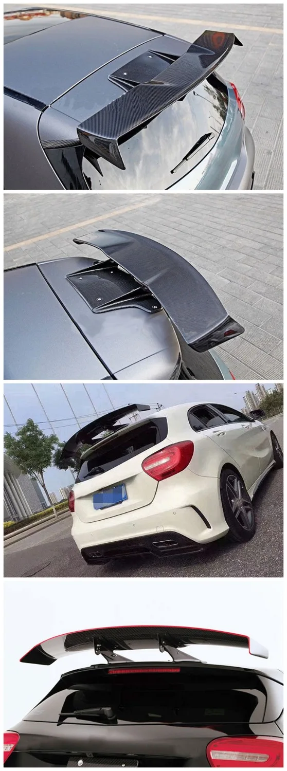 Подходит для BENZ A W176 A180 A200 A260 A45G Varis GT Спойлер из углеродного волокна хвостовик |