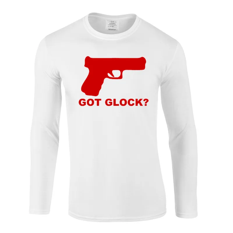 Новое поступление модная длинная футболка got Glock забавная Мужская новинка