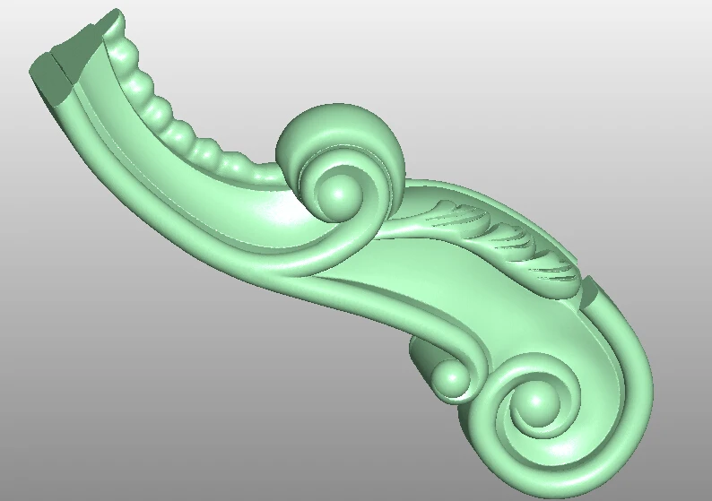 

3D model STL format file for cnc router engraving furniture sofa cabinet chair leg pattern Artcam 624