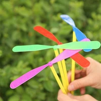 10pcs novelty plastic bamboo dragonfly propeller flying arrows baby kids outdoor toy tradition classic nostalgic toys