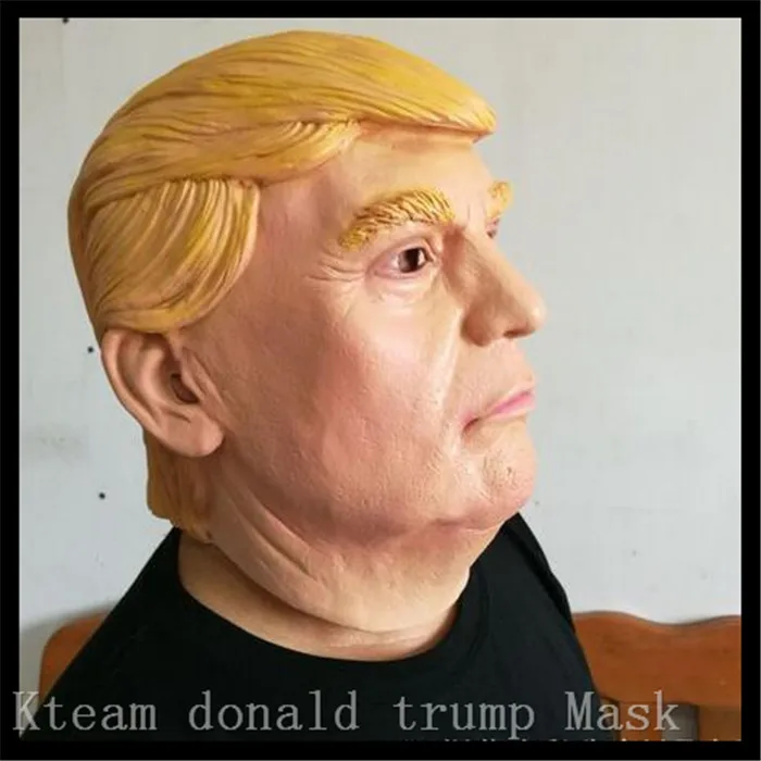 100% латексная забавная маска знаменитости для косплея реквизит Дональда Трампа