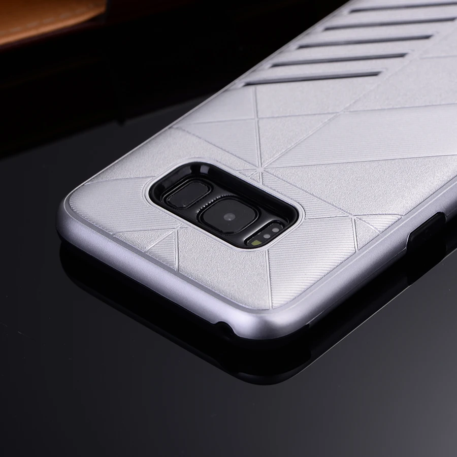 Чехол для телефона Samsung Galaxy S8 G9500 G950U ПК Жесткий роскошь Анти стук мобильный задняя