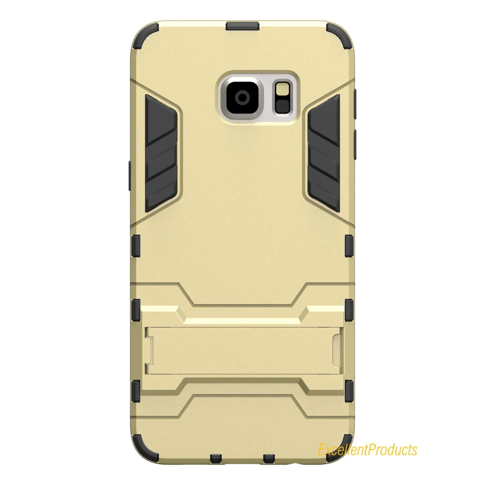 Гибридный ТПУ + PC Железный человек бронезащитный экран чехол для Samsung S6 Edge PLUS