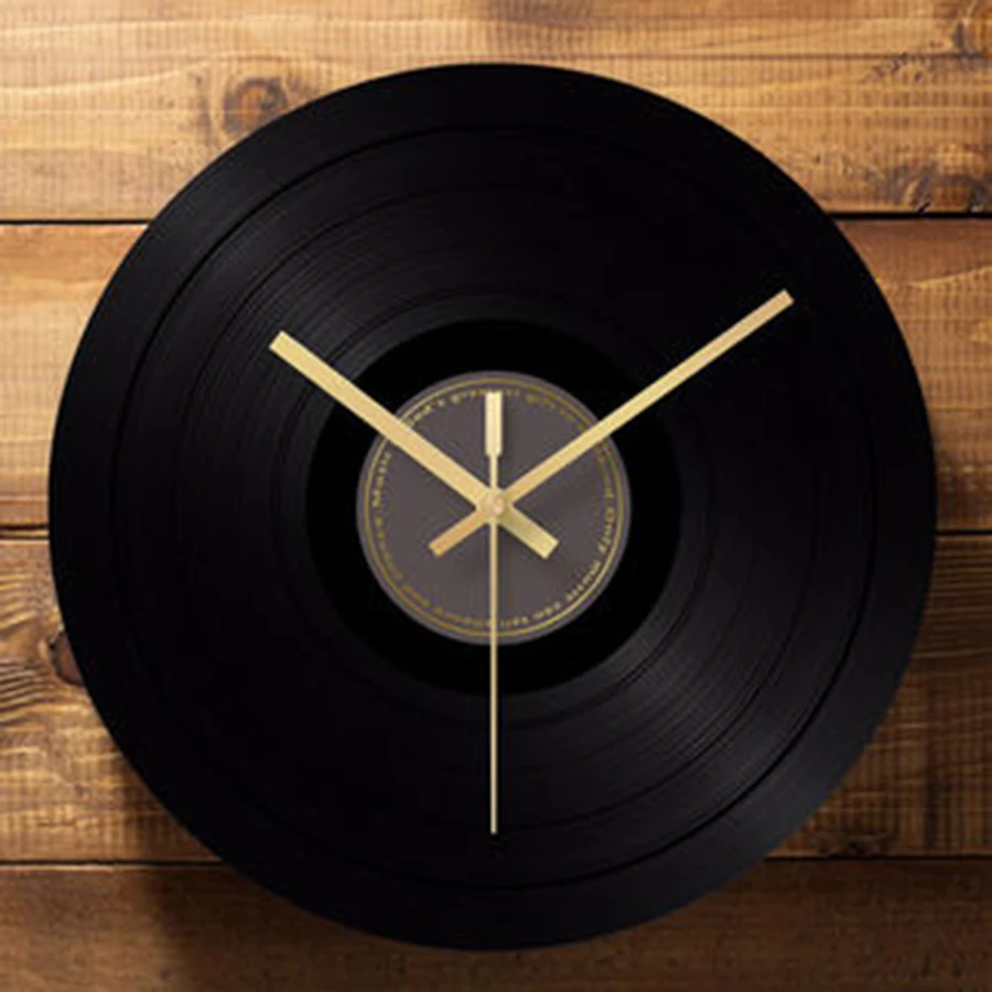 Vinyl Record Wall Clock Retro Industrial Roman Numerals Numbers Black Jam Dinding Unik Vintage Home Decor Kitchen 40C050 | Дом и сад