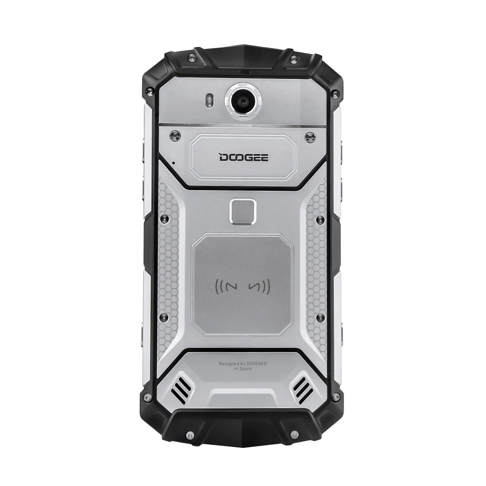 Doogee S60 Lite Мобильный Телефон IP68 Водонепроницаемый Прочный MT6750T Восьмиядерный 4 Гб+ 32 ГБ Android 7,0 5,2 дюймов сенсорный экран NFC Смартфон - Цвет: Серебристый
