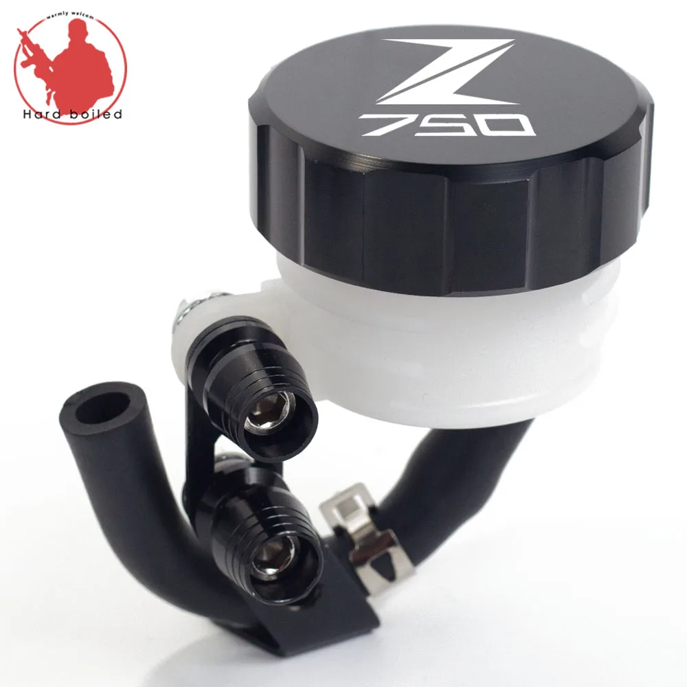 BLACK Горячая для KAWASAKI Z750 Z750R Z750S Z 750 аксессуары для мотоциклов Задняя Тормозная жидкость Крышка Резервуара масляный стакан - Цвет: BLACK