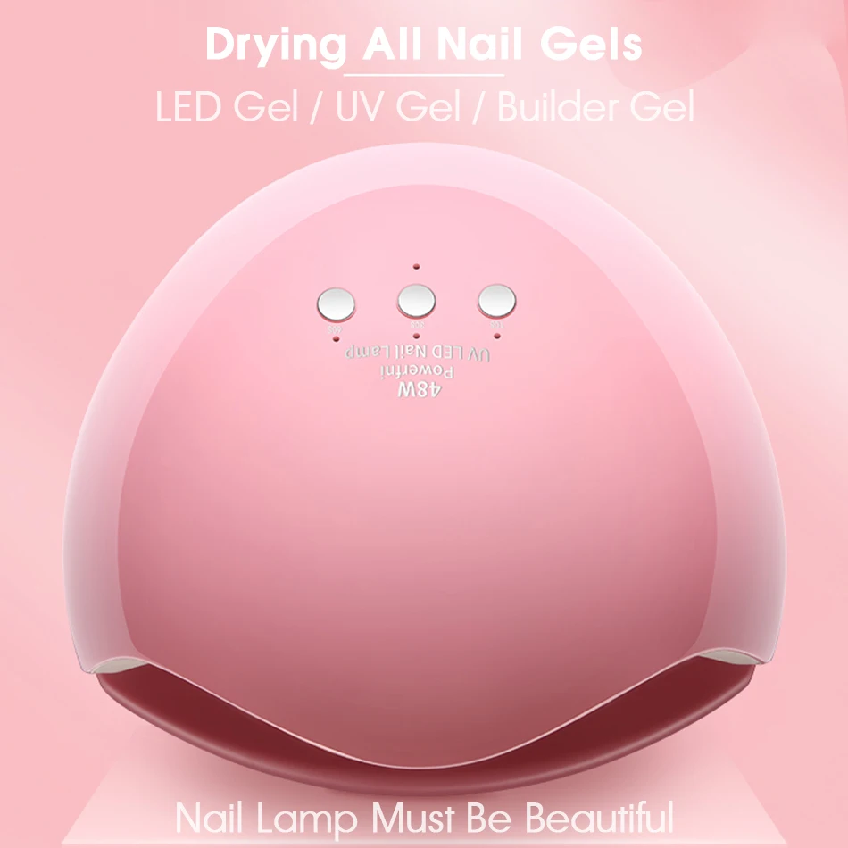 ROHWXY 48W UV Lamp Nail Dryer With Auto Sensor For Professional Curing All Gel Polish Led Ice Manicure Tools | Красота и здоровье