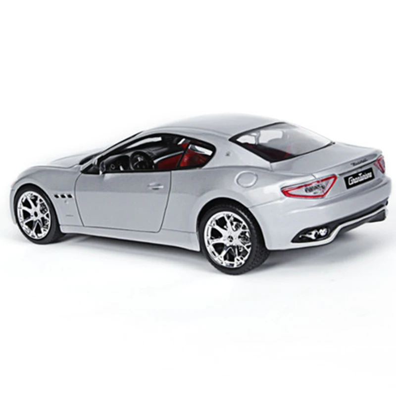 DIY сборные Автомобили Модель серебряный цвет Maserati 1:24 сплав автомобиля