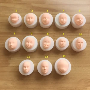 Силиконовая форма для головы куклы