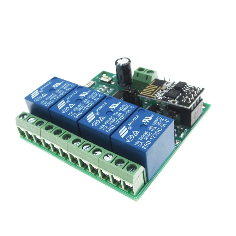 ESP8266 12 V 4 WiFi реле канала домашний смарт телефон Remote Управление
