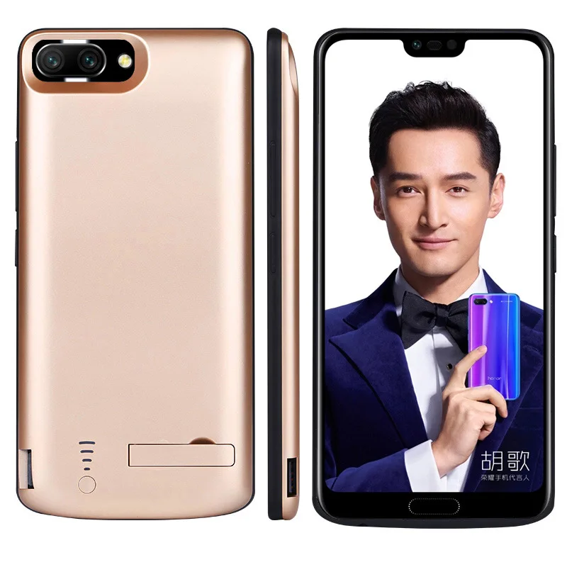 Чехол аккумулятор для Huawei Honor 10 силиконовый противоударный 6500 мАч|Чехлы с