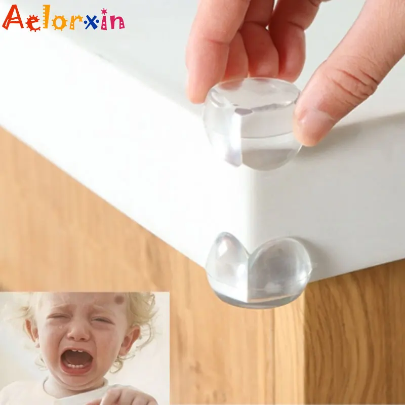 Protector de silicona de seguridad para ni&ntilde;os y beb&eacute;s, cubierta de protecci&oacute;n para bordes de esquina de mesa, anticolisi&oacute;n, 8 unids/lote-0