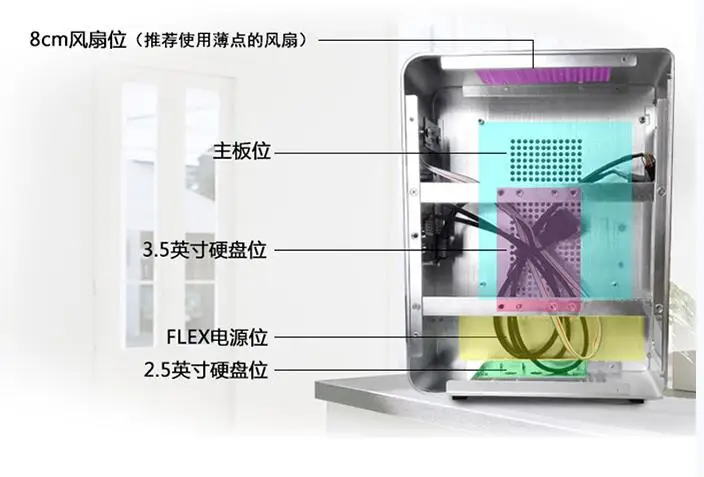 HTPC ITX Mini чехол USB3.0 3 5 ''HDD поддержка алюминиевый корпус CEMO 9000|itx mini case|htpc itxmini case |