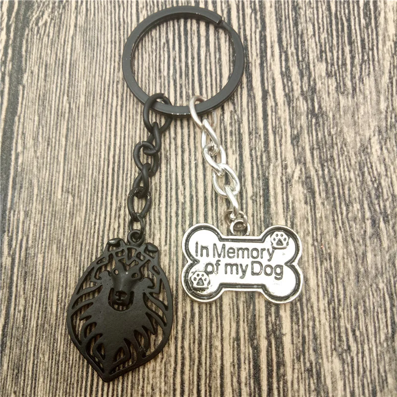 Брелок для ключей колли Модная бижутерия домашних питомцев женщин и мужчин |