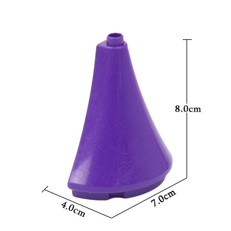 Semi-cone tower Классический большой замок строительные блоки аксессуары совместим с Duplo кирпичи принцесса игрушка крепостный фонарь Флаг башня мост подарок - Цвет: Semi-cone tower
