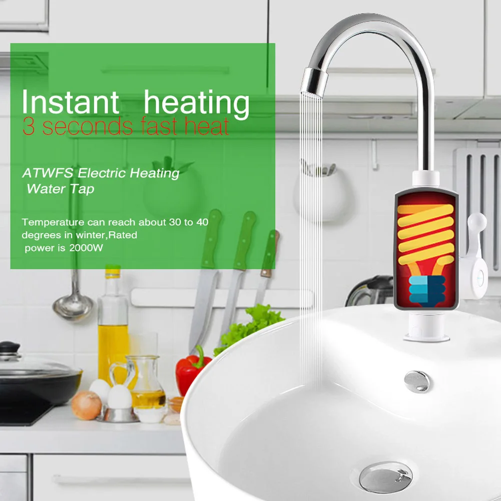 Лидер продаж 1 шт. Электрический смеситель кран мгновенный нагреватель горячей