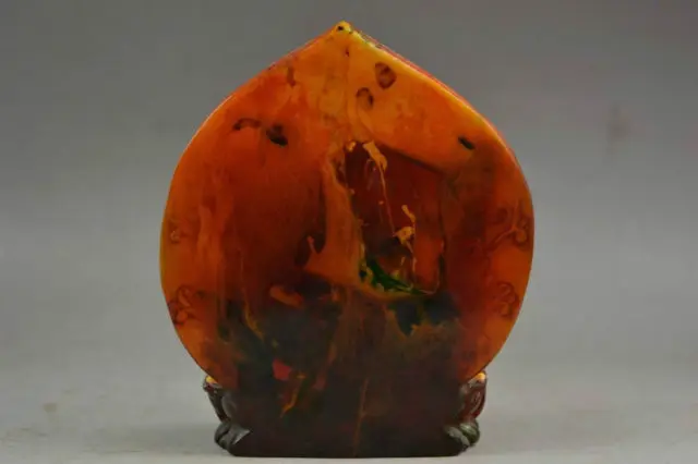 Сложная старая ручная работа искусственная Янтарная Смола сидеть тихо молиться
