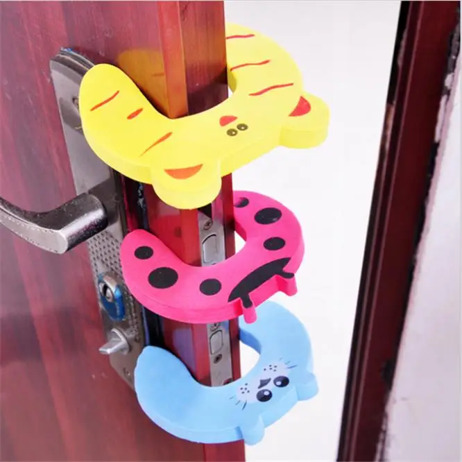 Creative home security doors Carmen cartoon clip door stop anti- hand child safety gate card folder | Мать и ребенок