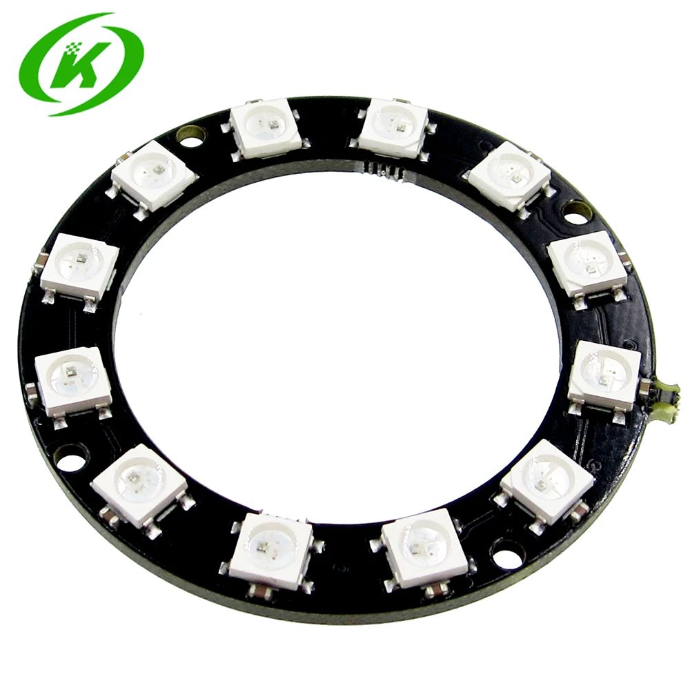 

RGB LED Ring 12 Bits WS2812 5050 RGB LED With Integrated Driver Module