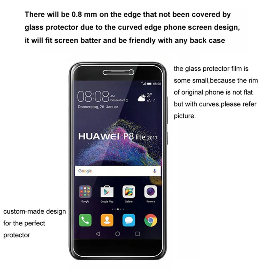 Samsara 2.5D 0 26 мм 9H Премиум Закаленное стекло для Huawei Honor 8 стеклянная пленка защитная