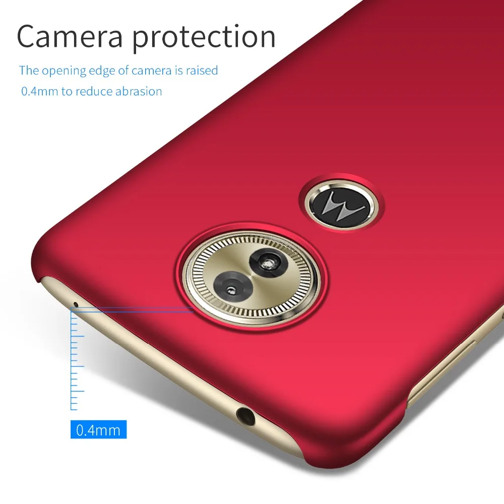 Чехол для Motorola Moto G7 E5 Plus G5S с полной защитой жесткие Матовые чехлы из