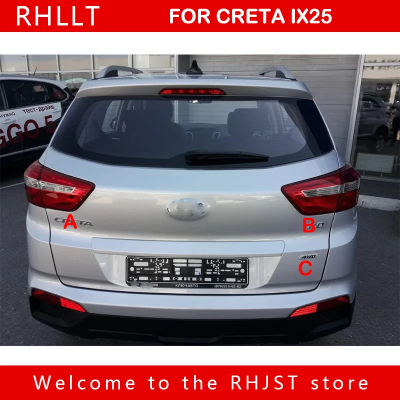 Декоративная наклейка для Hyundai CRETA логотип ix25 4WD на четыре колеса TGDI значок