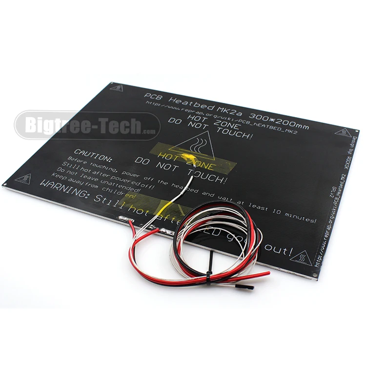 MK2A 300*200*3 0 мм RAMPS 1 4 PCB heatкровать MK3 для 3D принтера 3D0280|Детали и аксессуары