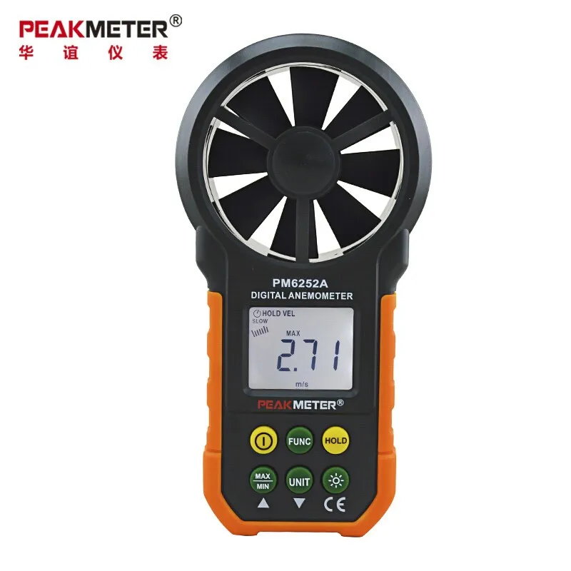 PEAKMETER PM6252A PM6252B ЖК цифровой анемометр термометр измеритель скорости ветра