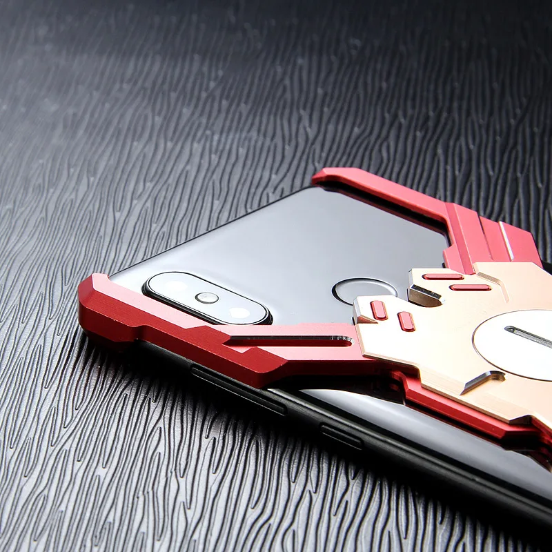 Для xiaomi mi 8 Чехол Броня тяжелый песочный металлический Алюминий ЧПУ защиты Скелет голову чехол для телефона чехол кронштейн