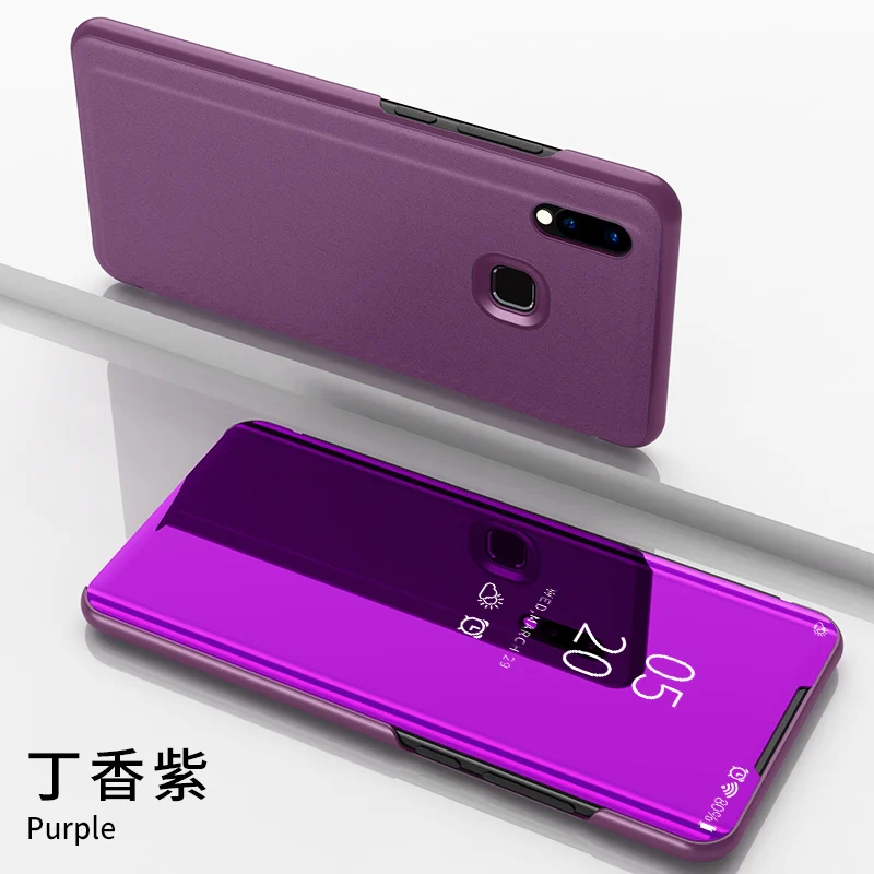 ДЛЯ VIVO Y95 чехол роскошное умное зеркало вид кожаный флип оболочка Стенд чехол для VIVO Y91 крышка телефона оболочка Coque VIVO Y 91 Y95