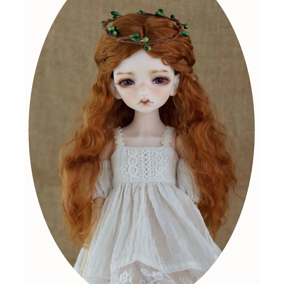 Allaosify BJD/SD кукла девушка лес среднего разделения вьющиеся волосы, как мгновенная лапша имитация парик мохера аксессуары