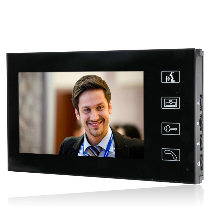 Видеодомофон с сенсорным ЖК экраном 7 дюймов система ИК камерой и кодовой