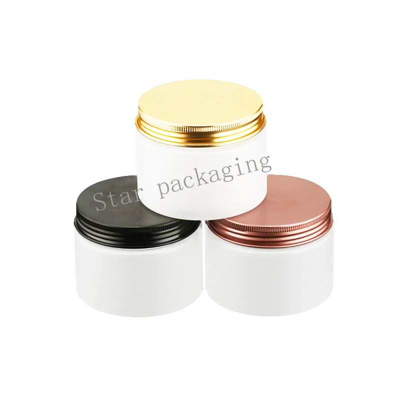 

30pcs 150g Transparent Frosted Empty Travel Plastic Cosmetic Jar 150ML Empty Cream Baby Powder Cosmetic Container