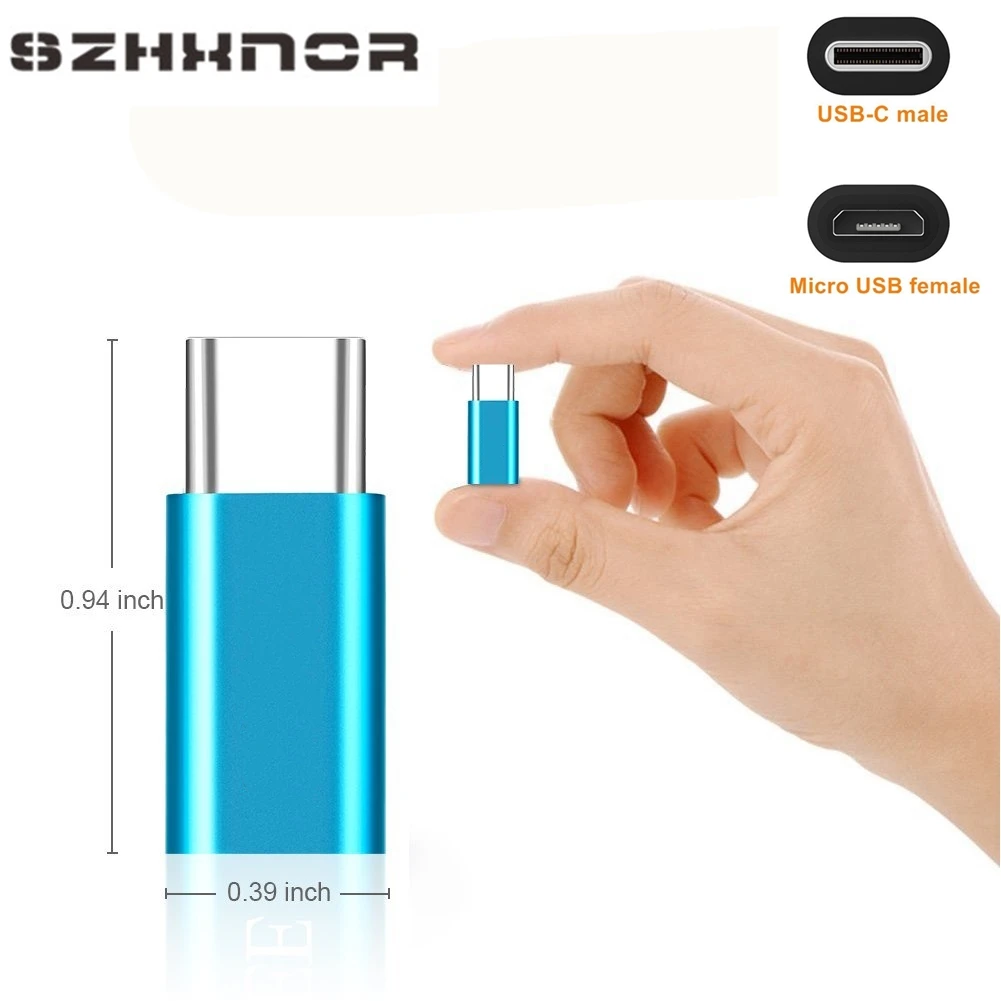 Тип C штекерным mi cro USB 2 0 Женский конвертер адаптер данных для Xiaomi A1 7 Черная Акула