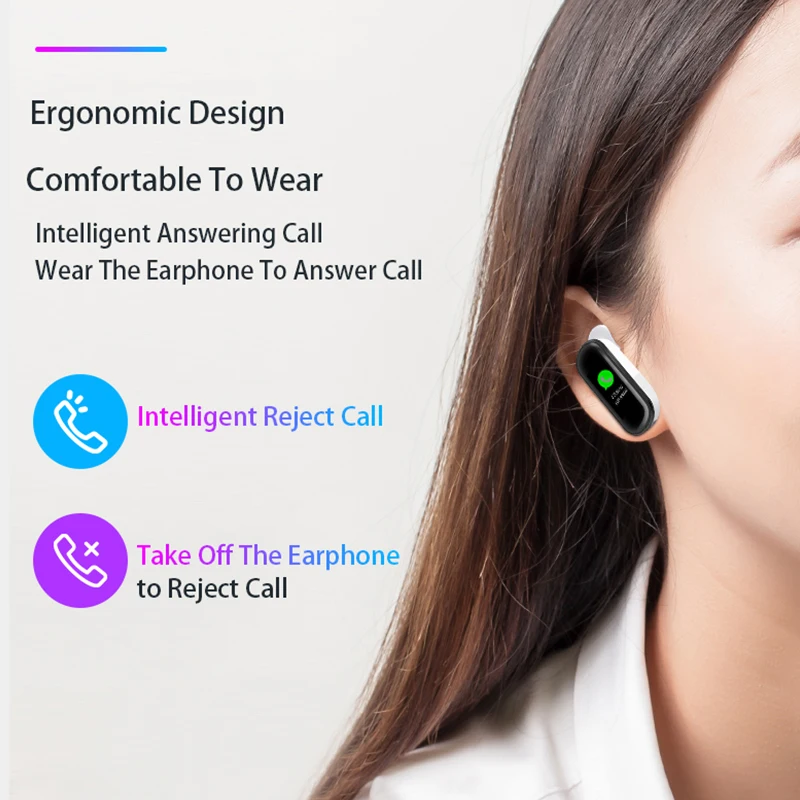 MAFAM умный бизнес человек один Bluetooth наушники Фитнес браслет пульсометр