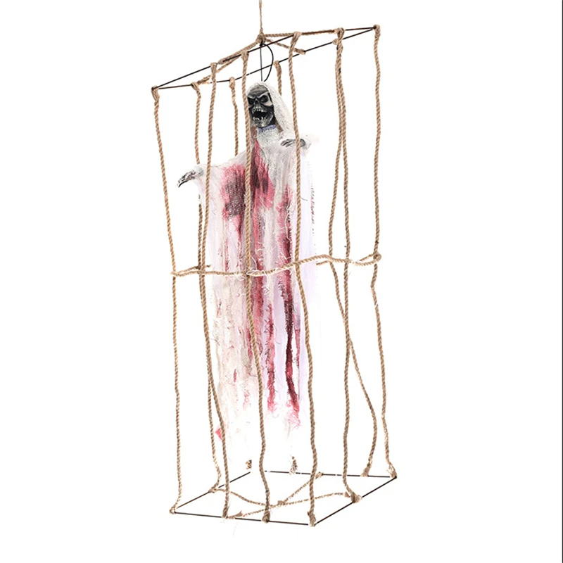 Клетка для Хэллоуина с привидениями электрическая клетка принтом в виде скелета