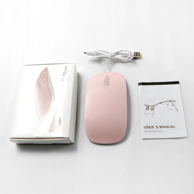 Belle Fille Мини светодиодный УФ лампа Dyer Гель лак для ногтей инструмент сушка USB