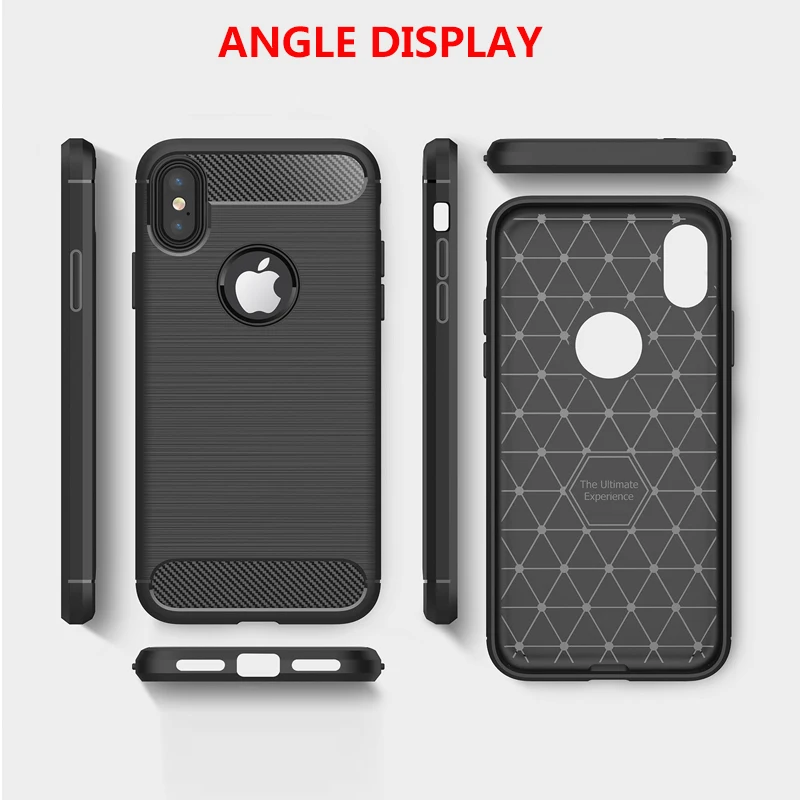 Чехол для Apple iPhone 7 8 Plus X 6 6S 5S SE Мягкие TPU силиконовая антидетонационных охлаждения