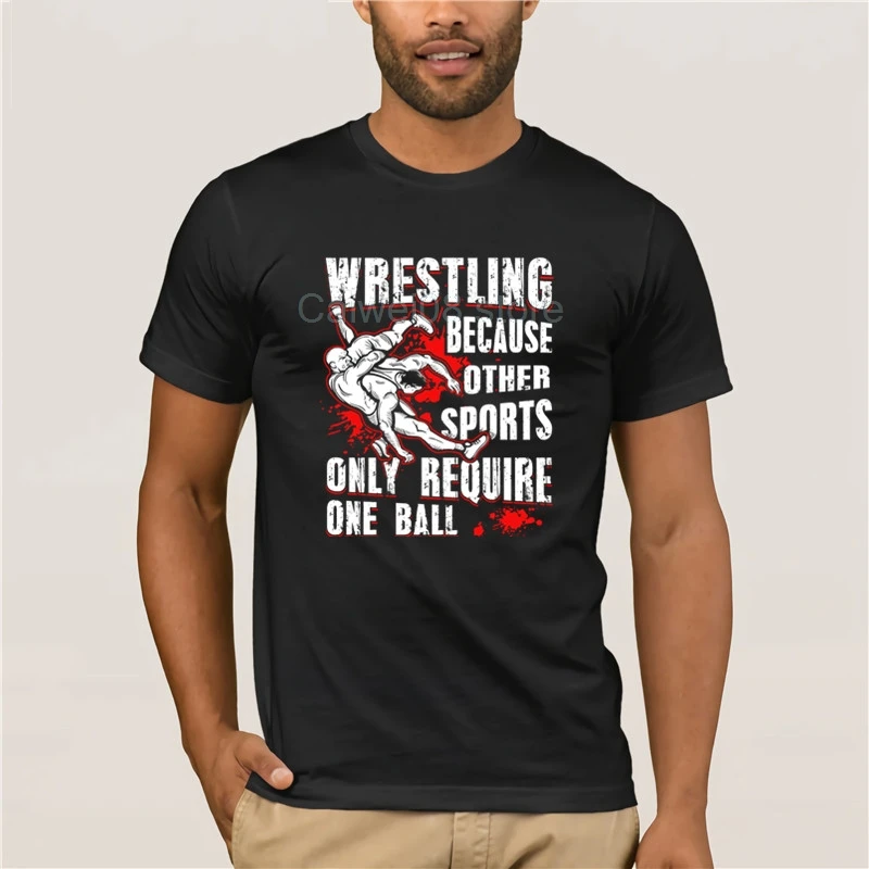 

casual o-neck loose summer T shirt for men Trending Wrestling T shirts Because Other Sports Only t-shirt for men