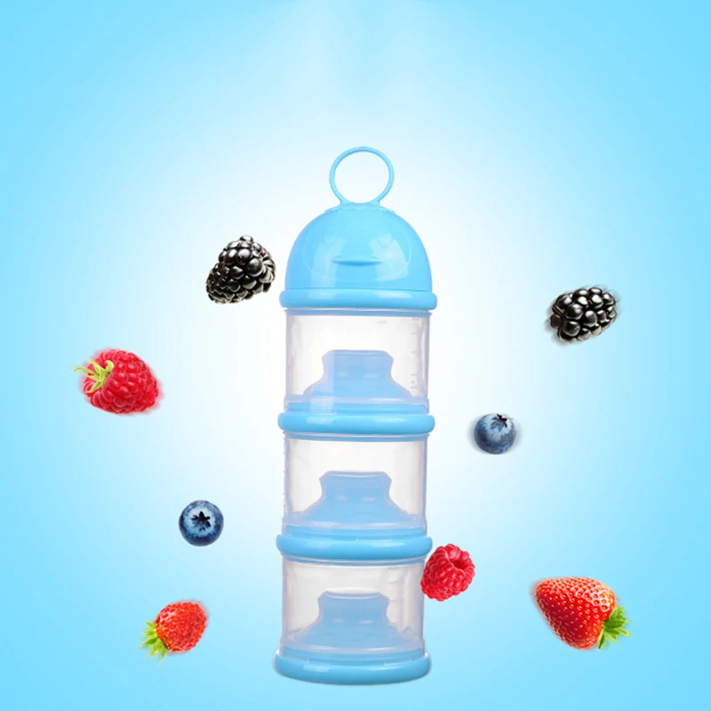 Portable Milk Powder Formula Dispenser Food Container Storage Feeding Box for Toddler Baby Three-Layer | Мать и ребенок