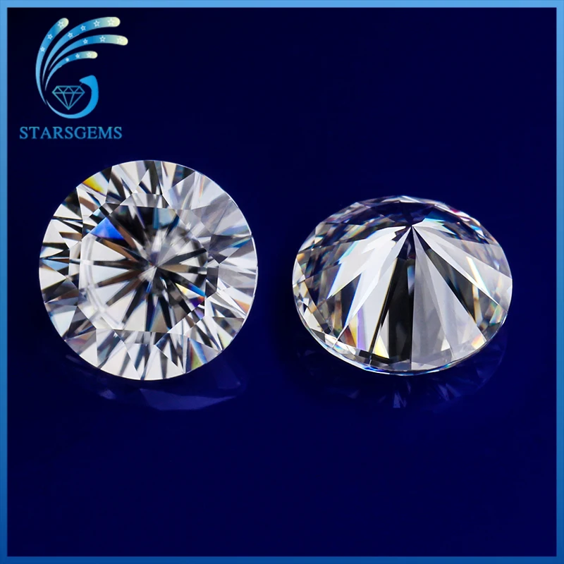 

High Quality 2 Carat 8.0mm 16 Hearts & 16 Arrows cut F Color Moissanites Loose Stone VVS1 Test Positive Lab Diamonds for Jewelry